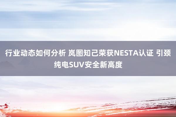 行业动态如何分析 岚图知己荣获NESTA认证 引颈纯电SUV安全新高度