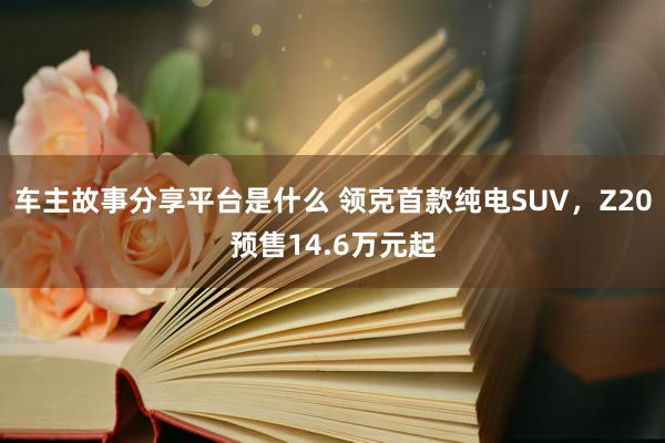 车主故事分享平台是什么 领克首款纯电SUV，Z20预售14.6万元起