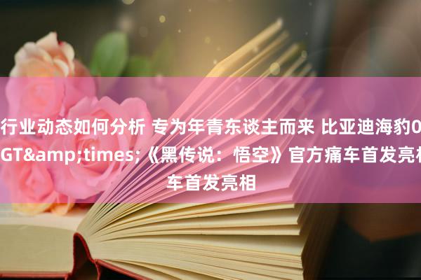 行业动态如何分析 专为年青东谈主而来 比亚迪海豹06GT&times;《黑传说：悟空》官方痛车首发亮相