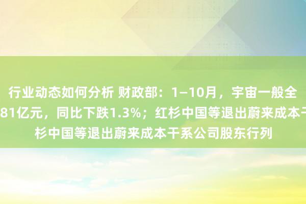 行业动态如何分析 财政部：1—10月，宇宙一般全球预算收入184981亿元，同比下跌1.3%；红杉中国等退出蔚来成本干系公司股东行列