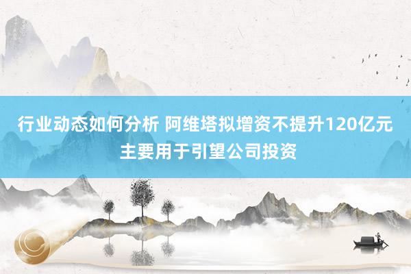 行业动态如何分析 阿维塔拟增资不提升120亿元 主要用于引望公司投资